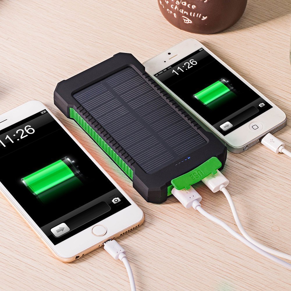 3000 MAH Universal Ultra-thin Mobile Phone Solar Charger Camping Lights